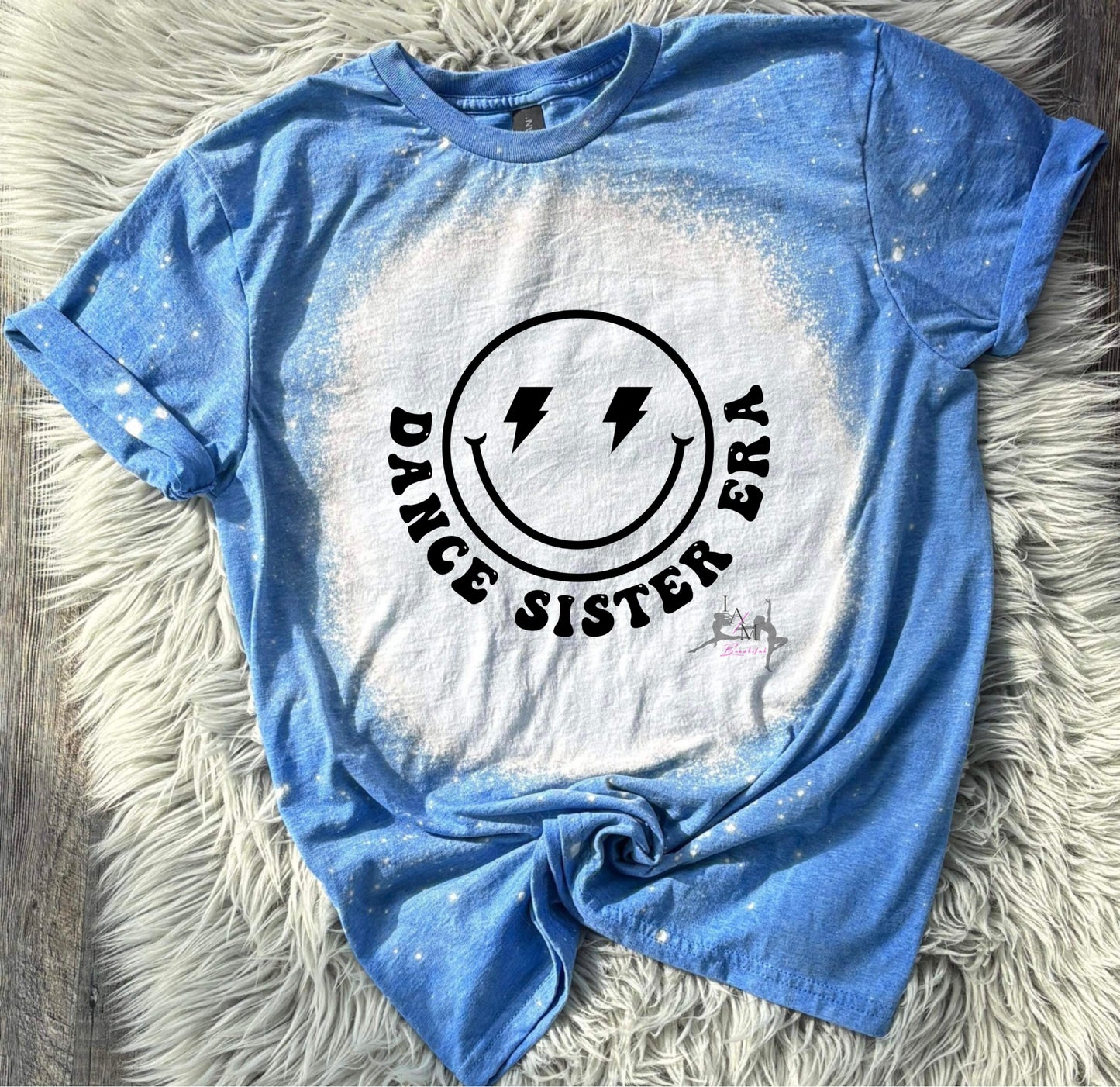 Dance Sister Era Smiley Tee (Pink or Blue)