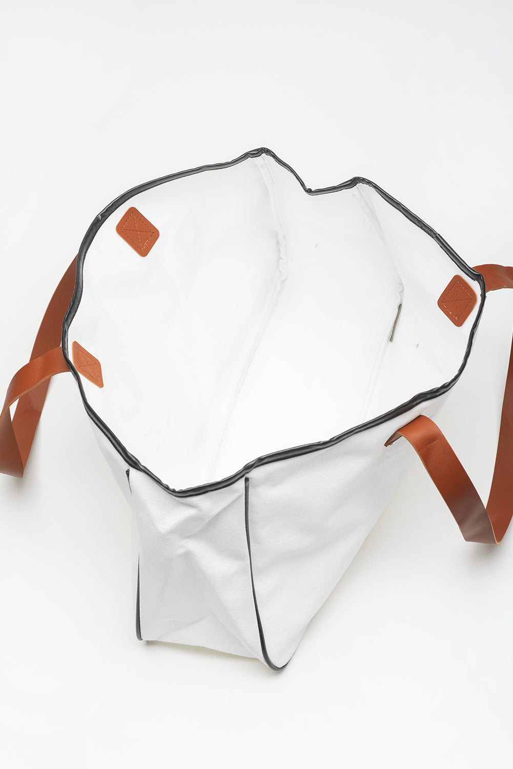 White BEACH PLEASE Large Canvas Tote Bag