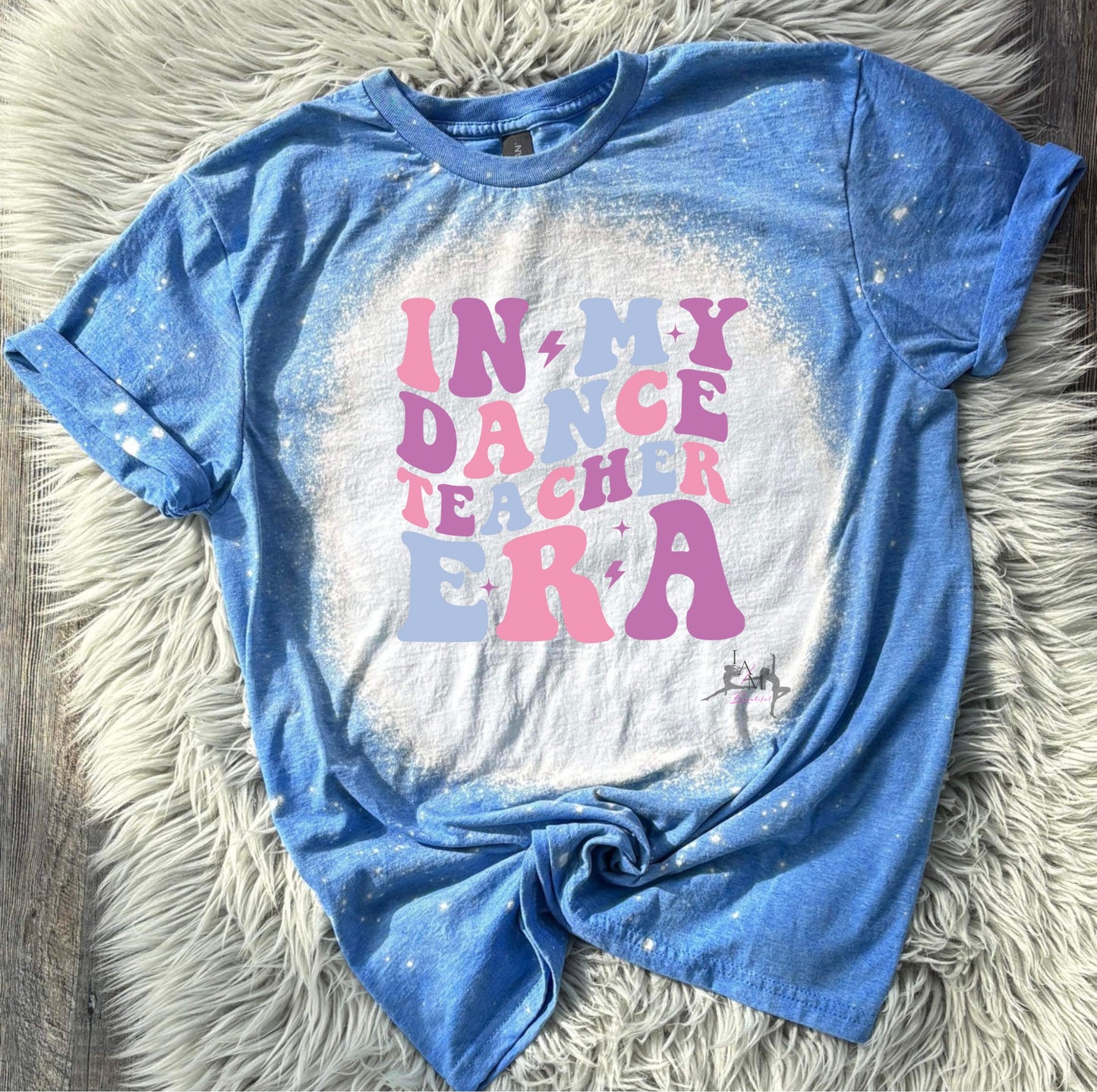 Dance Teacher Era Tee- multi color print (pink or blue)