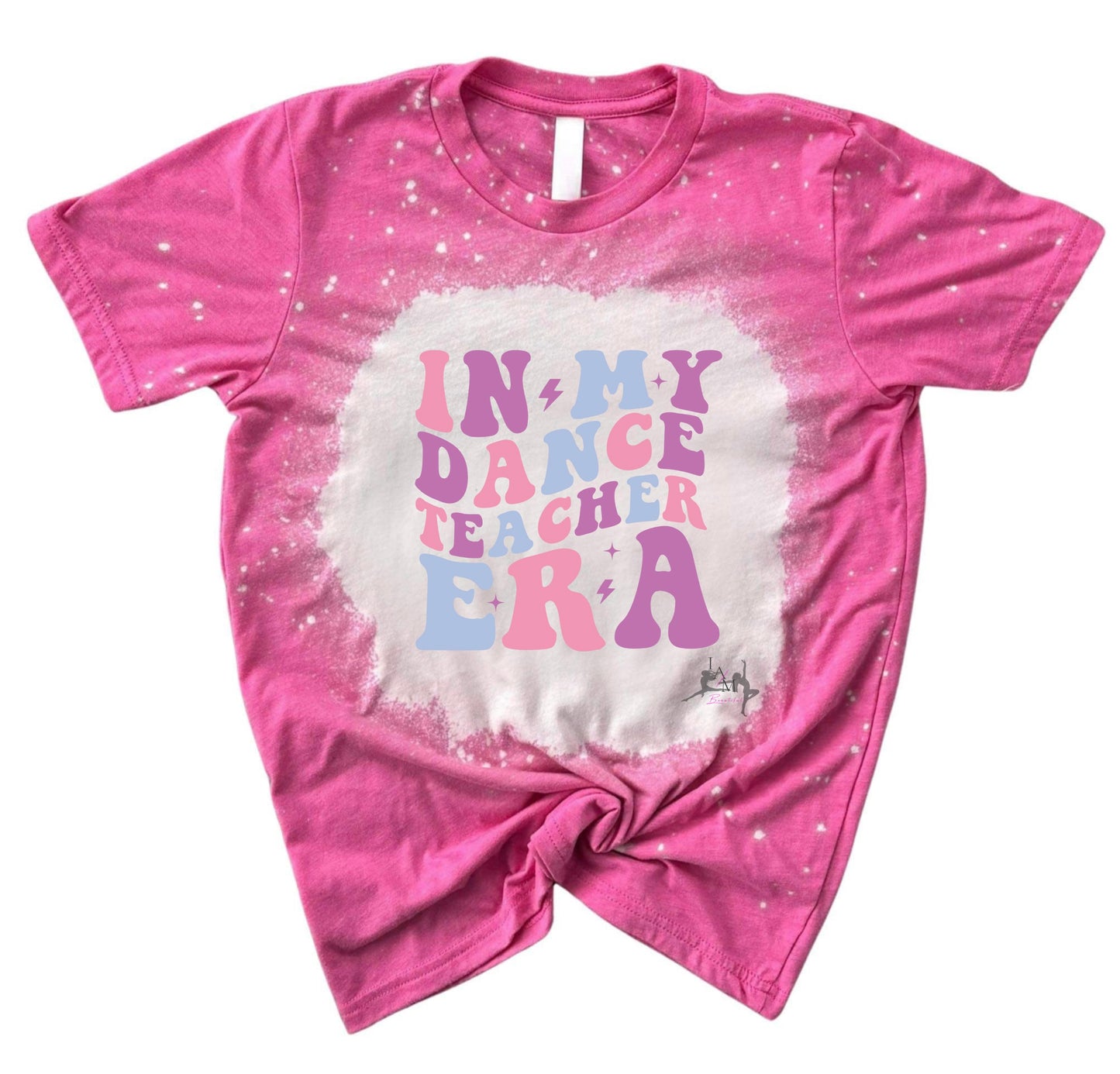 Dance Teacher Era Tee- multi color print (pink or blue)