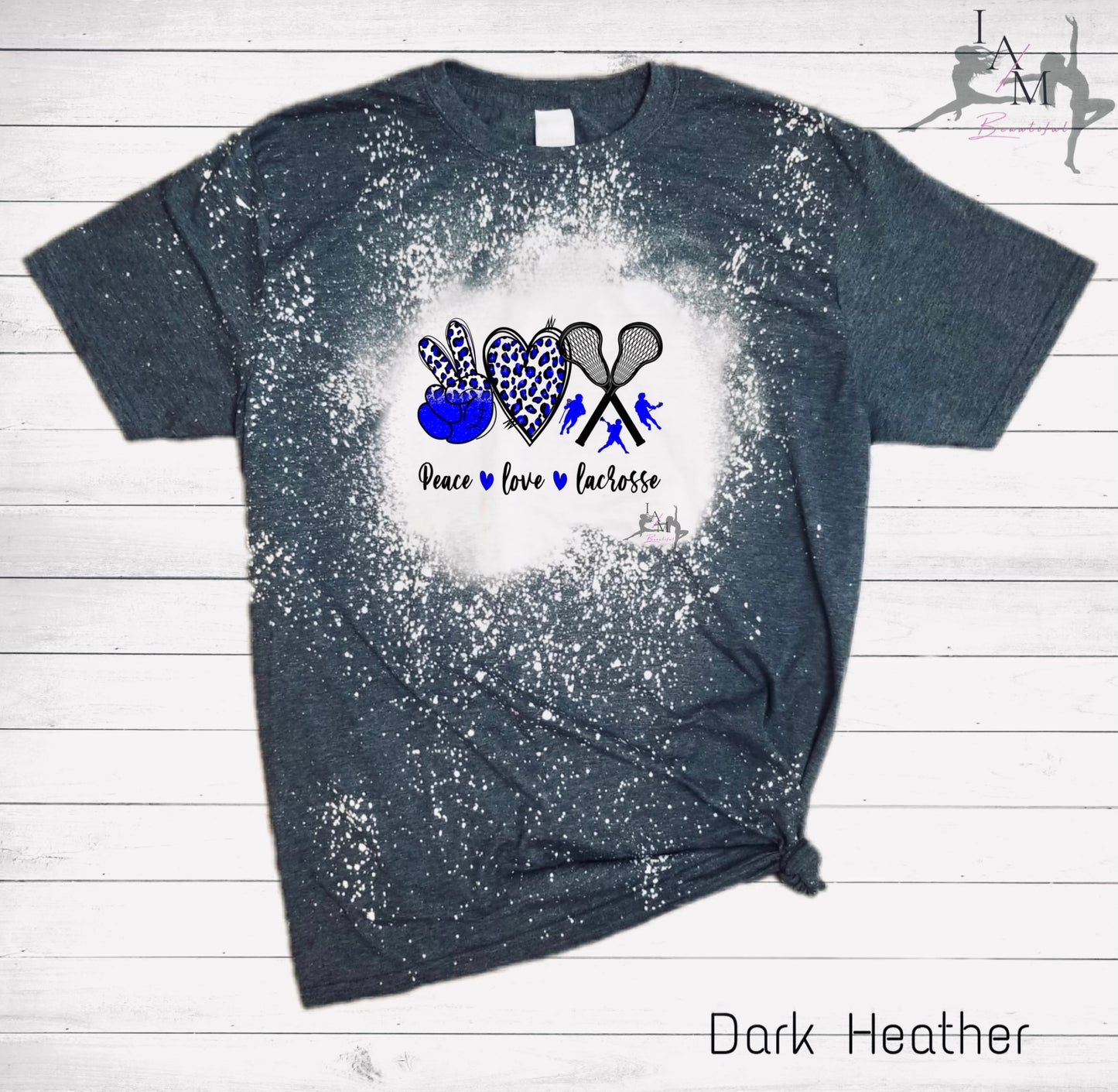 Peace Love Lacrosse Tee (Grey)