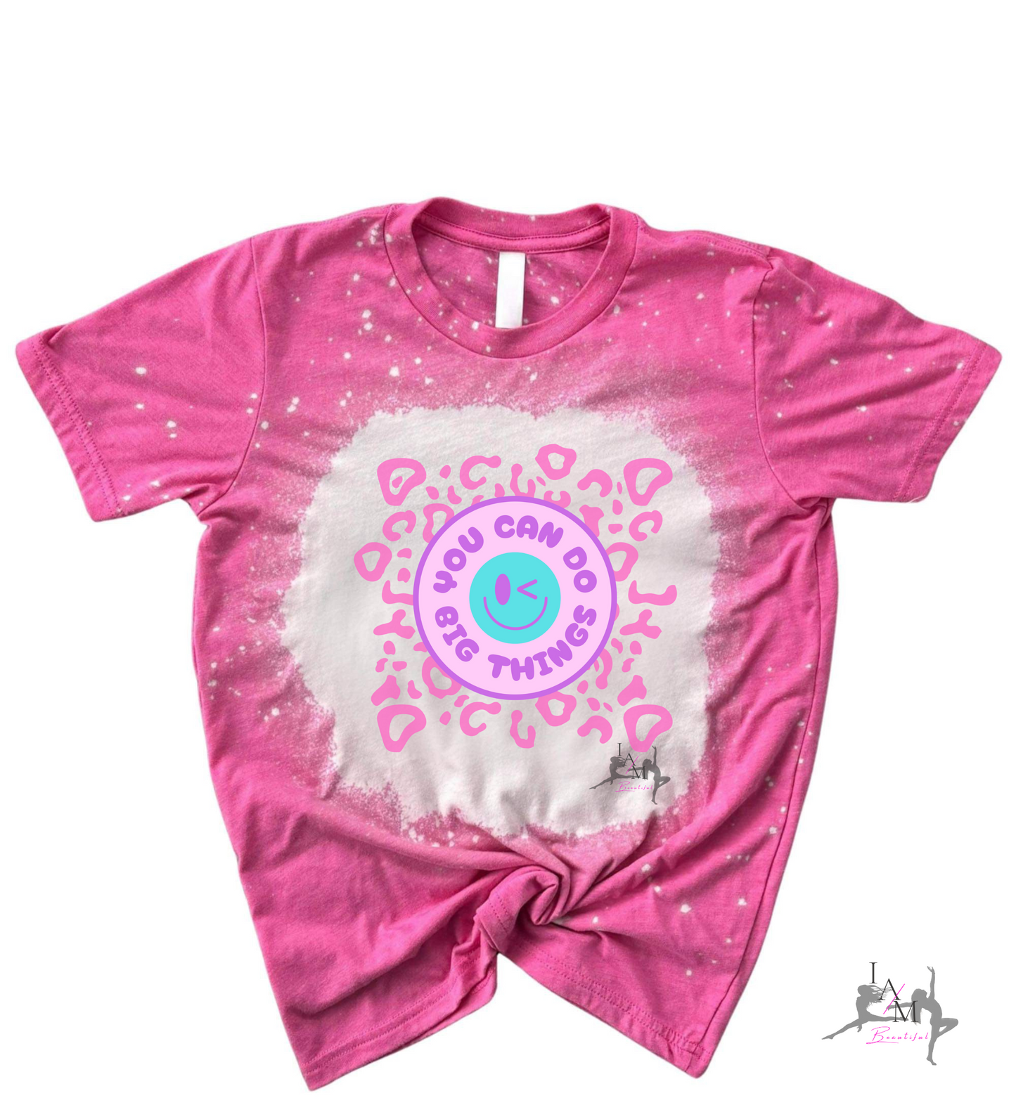Do Big Things Tee (pink bleach)