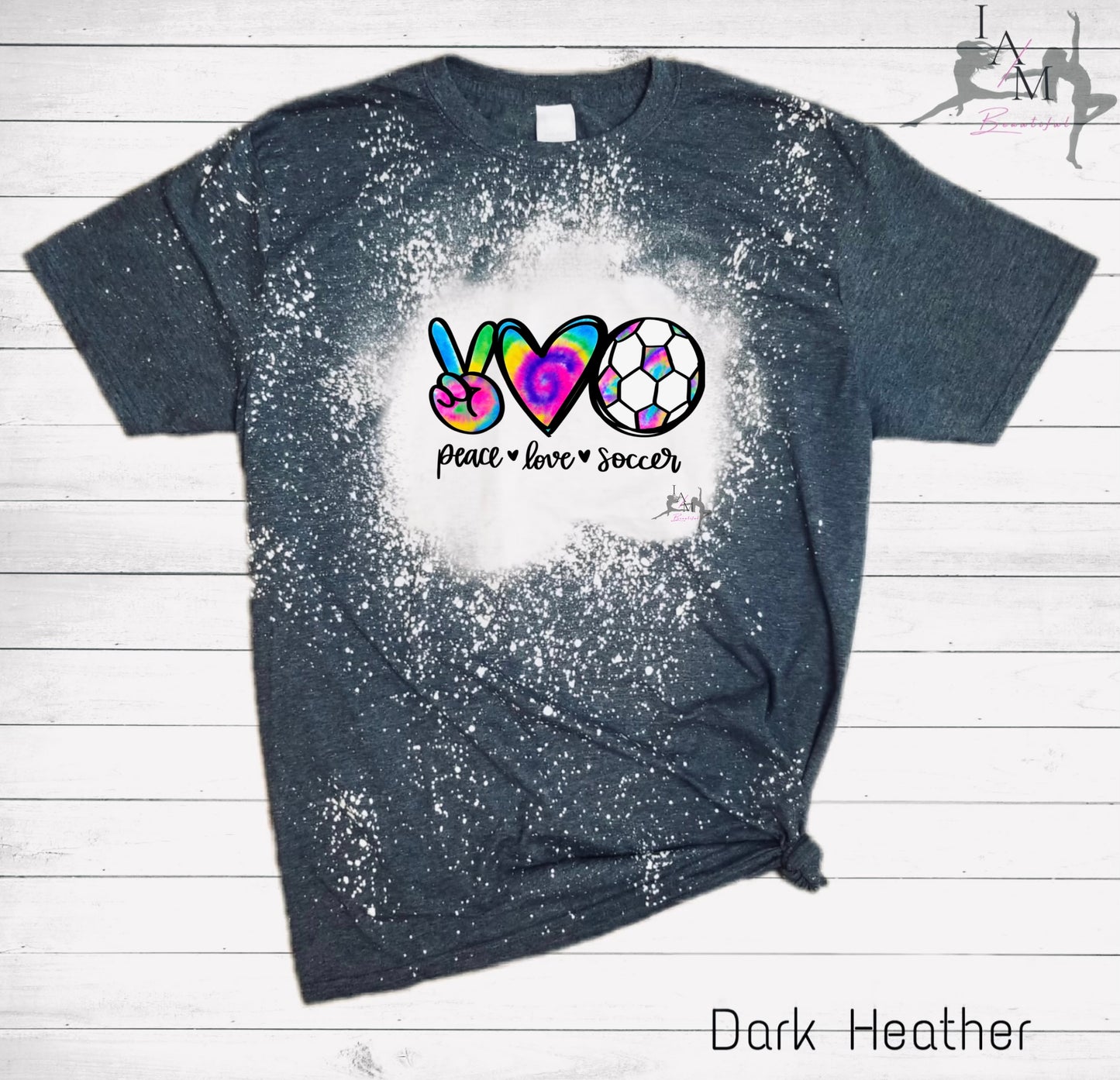 Peace Love Soccer Tee (Multiple colors available)