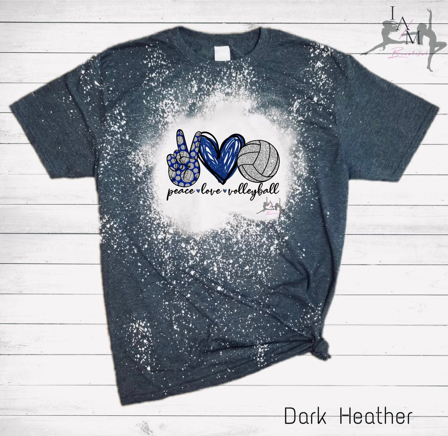 Peace Love Volleyball Tee (Multiple colors available)