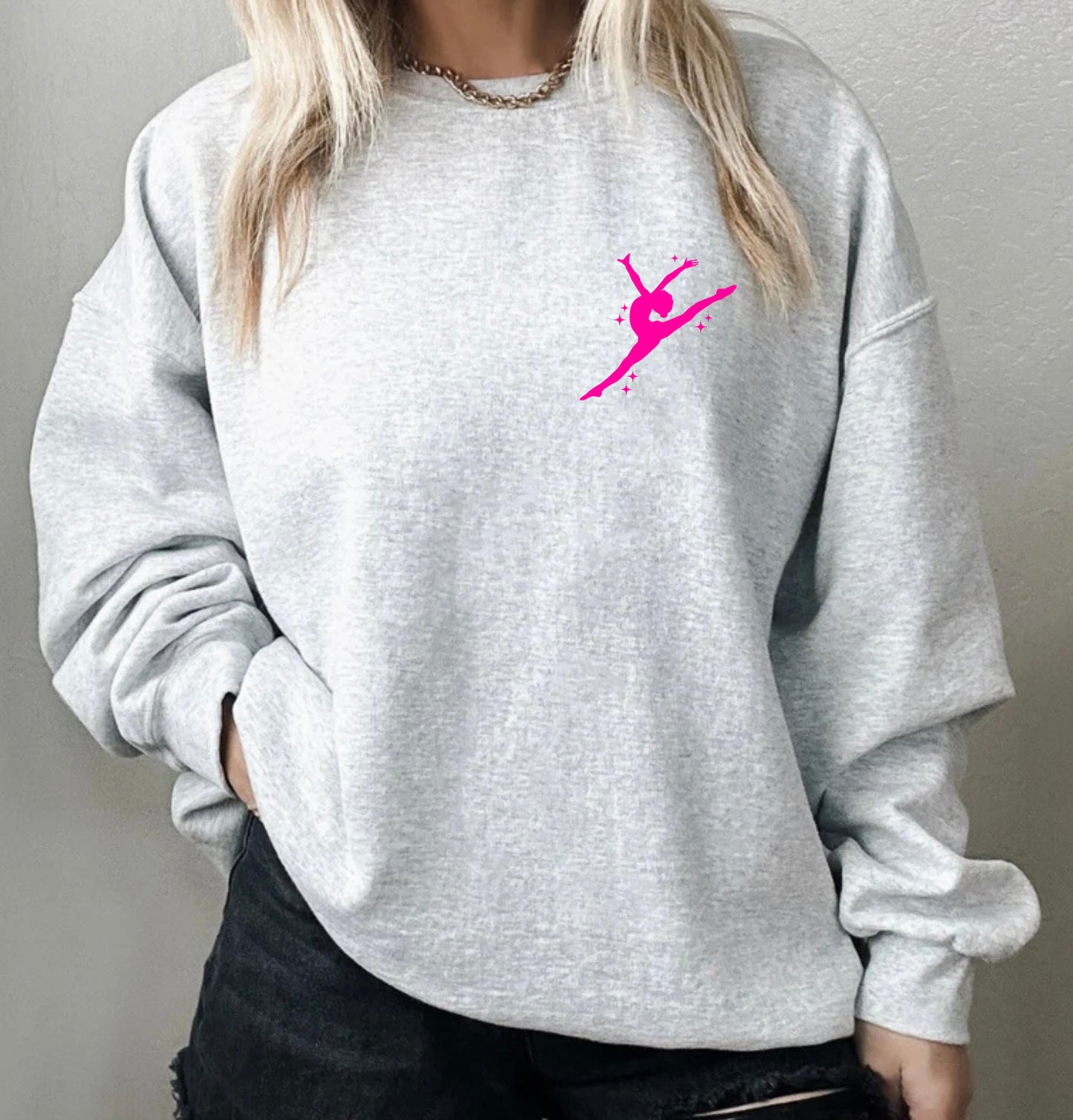 At the dance studio sweatshirt (avail in 4 print colors)