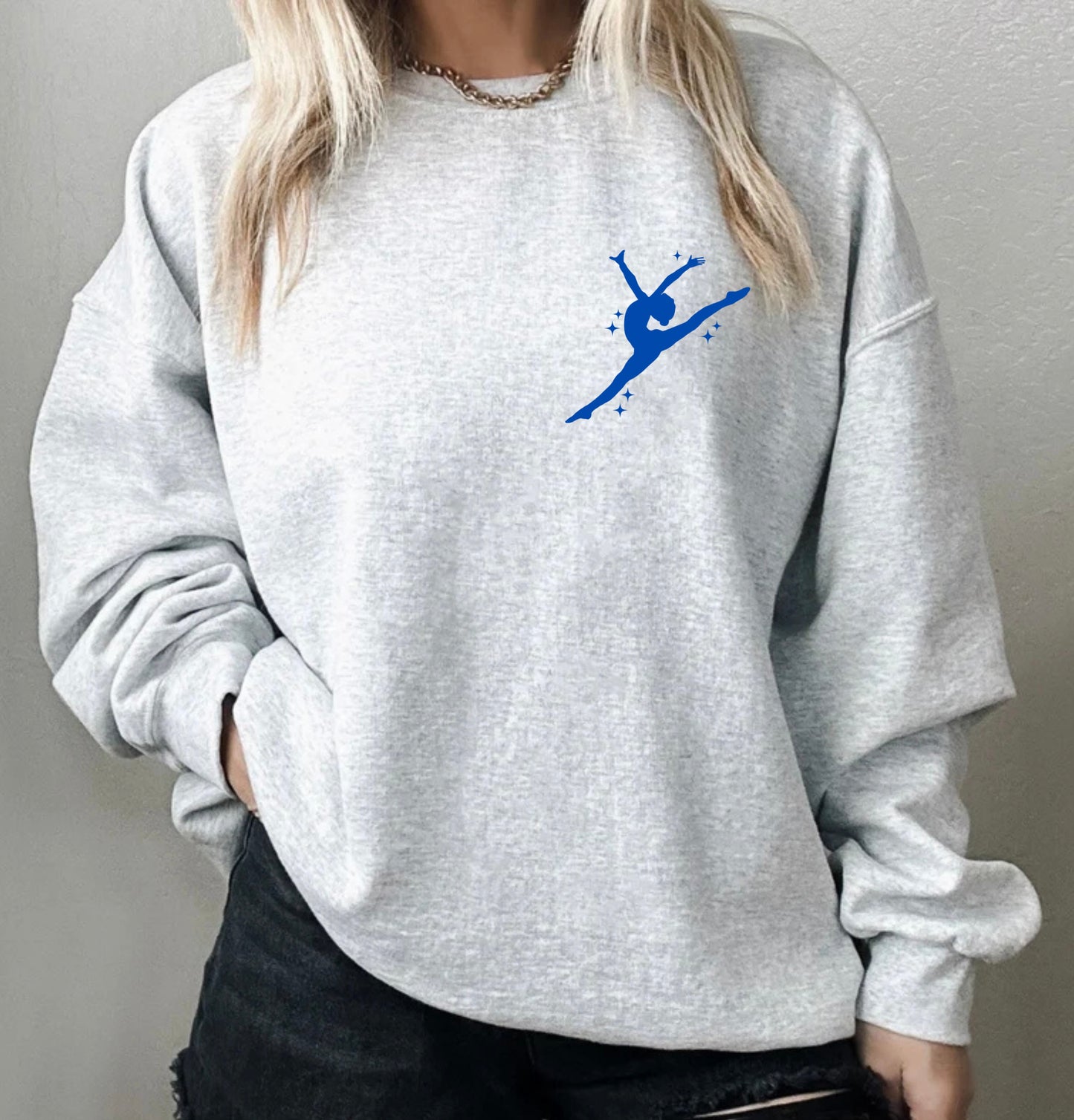 At the dance studio sweatshirt (avail in 4 print colors)