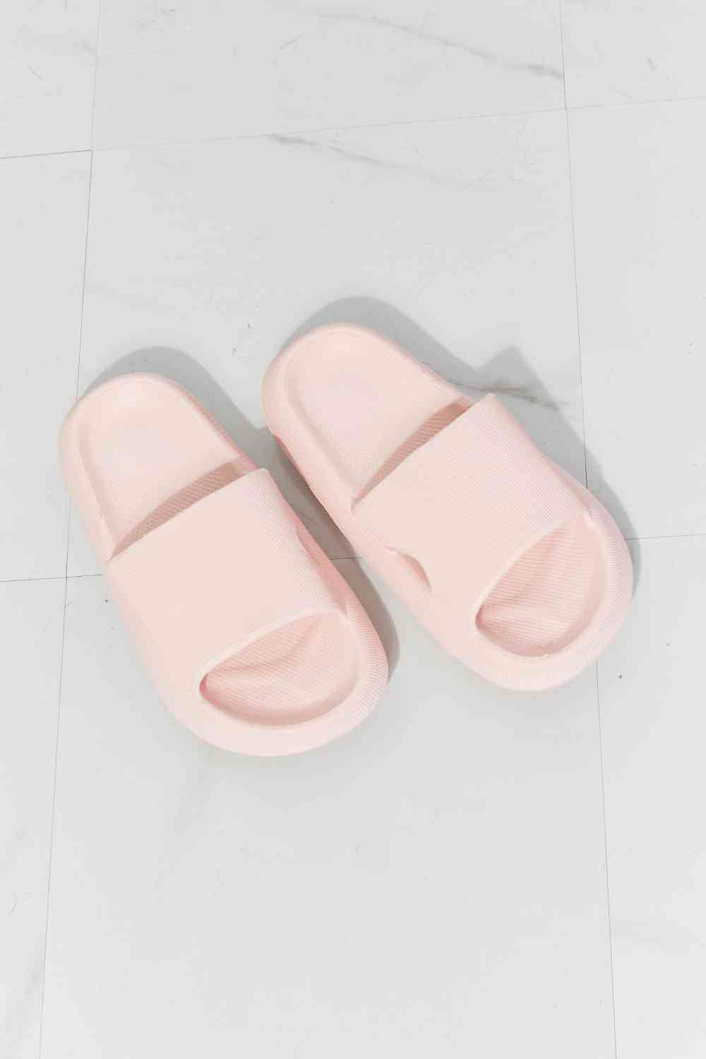 Open Toe Slide in Pink