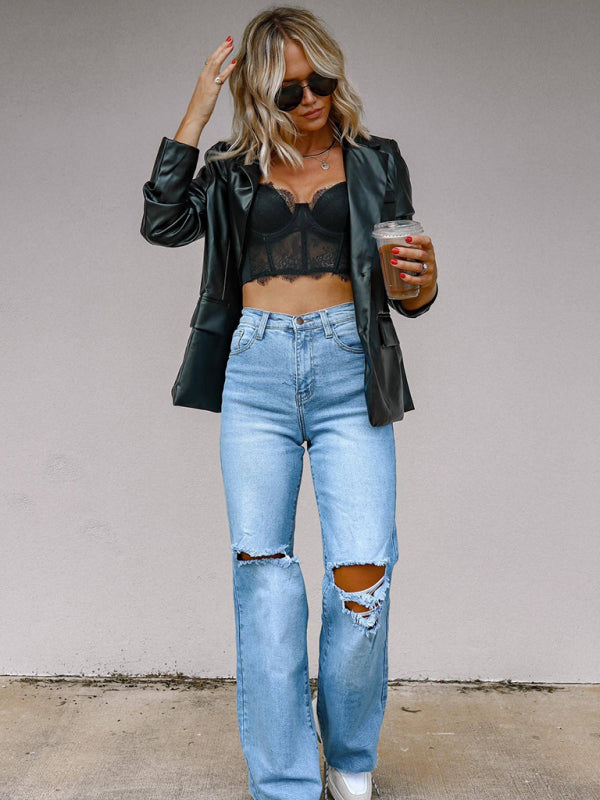 Women's Slim Fit Bootcut Trousers
