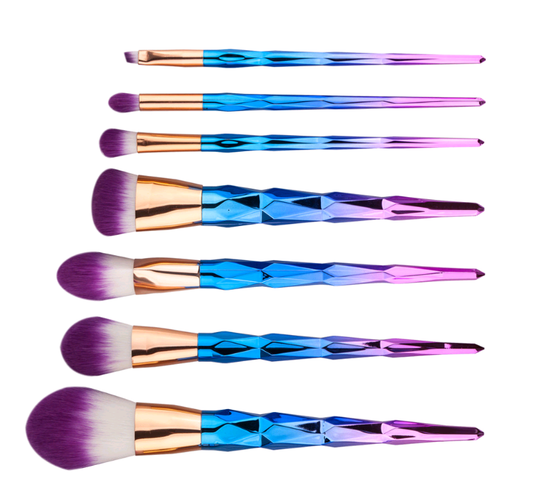 Beautiful Colored Makeup Brushes