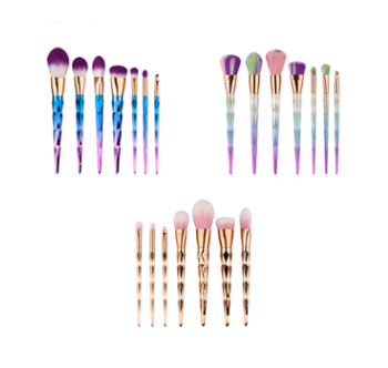 Beautiful Colored Makeup Brushes