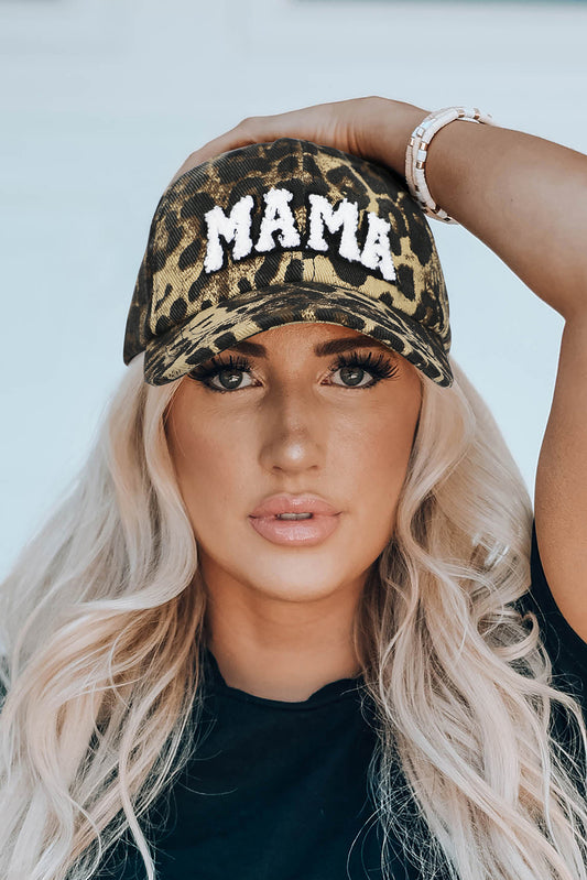 Leopard MAMA Embroidered Baseball Cap