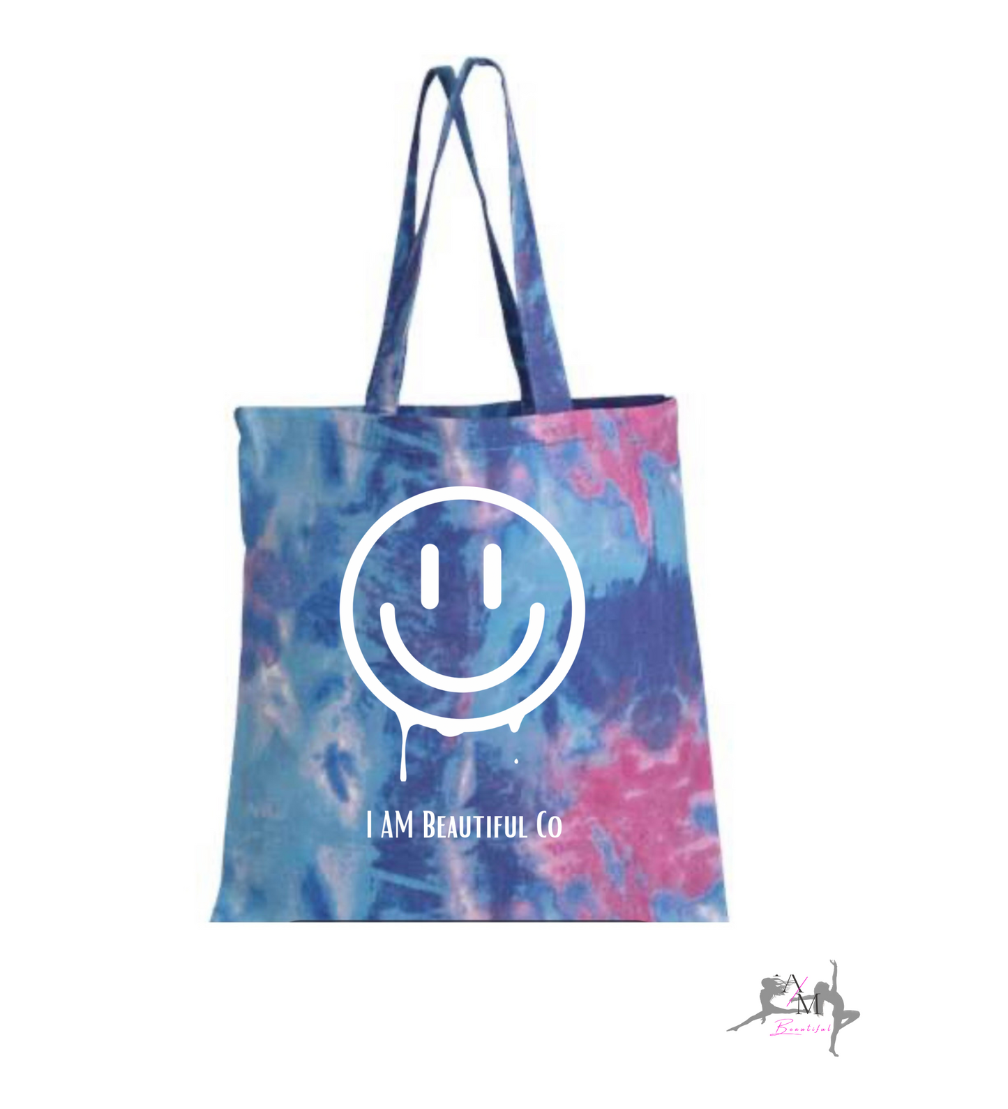 Smiley Tote (pink or cotton candy)