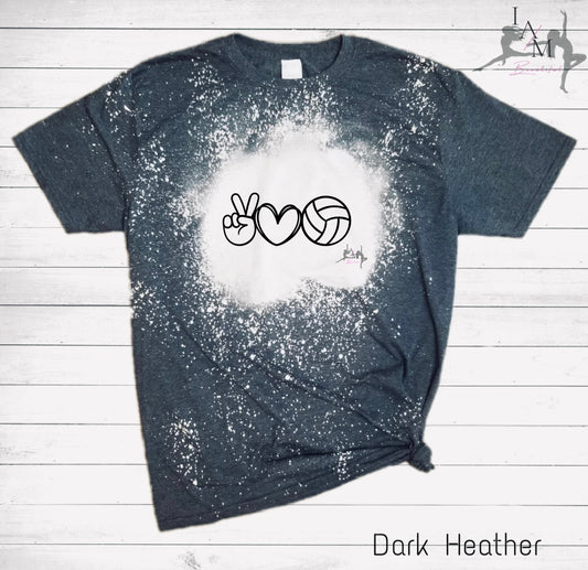 Peace Love Volleyball Tee