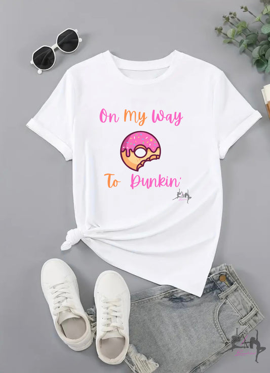 On My Way To Dunkin’ (Donut) Tee