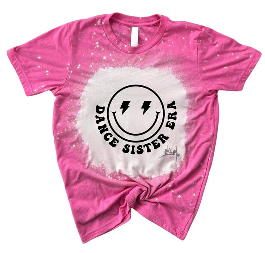 Dance Sister Era Smiley Tee (Pink or Blue)