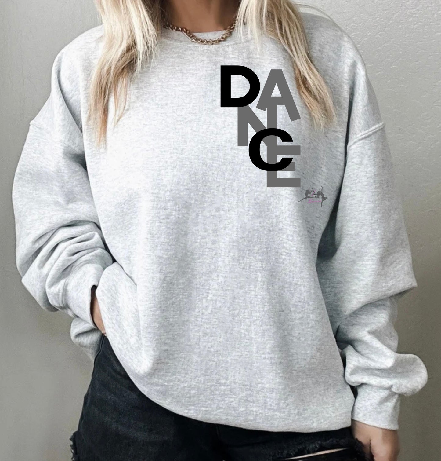 DANCE sweatshirt (grey & white)