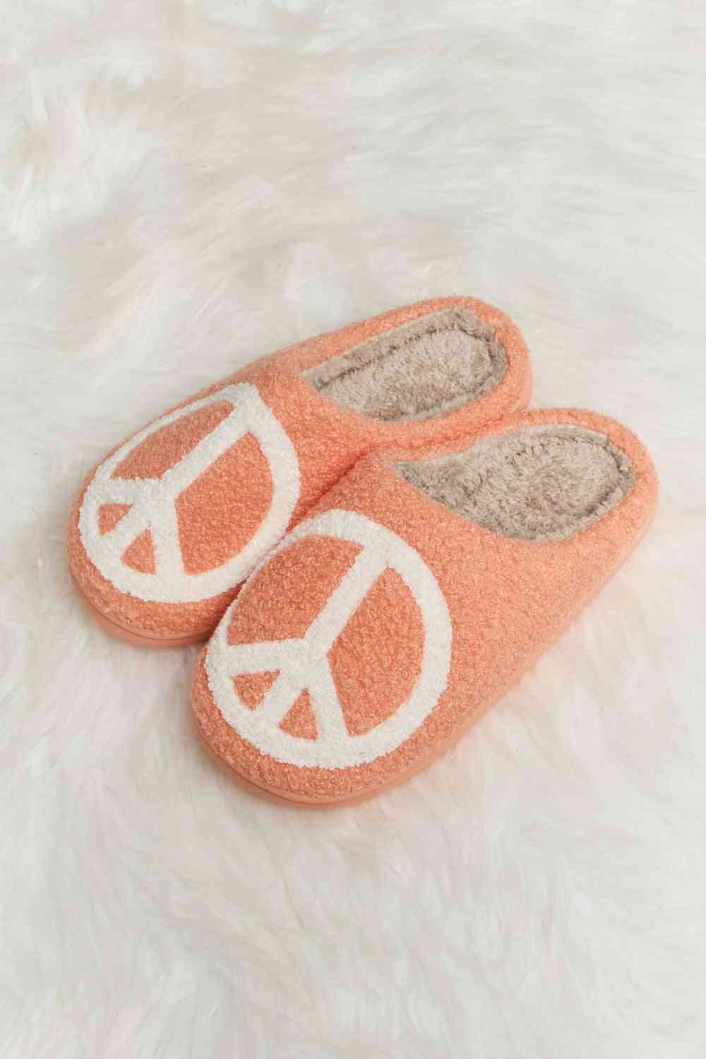 Printed Plush Slide Slippers (Multiple Designs)