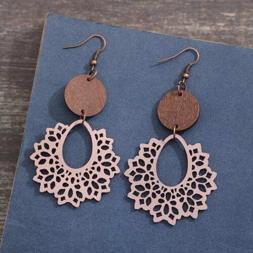 Geometric Cutout Dangle Earrings