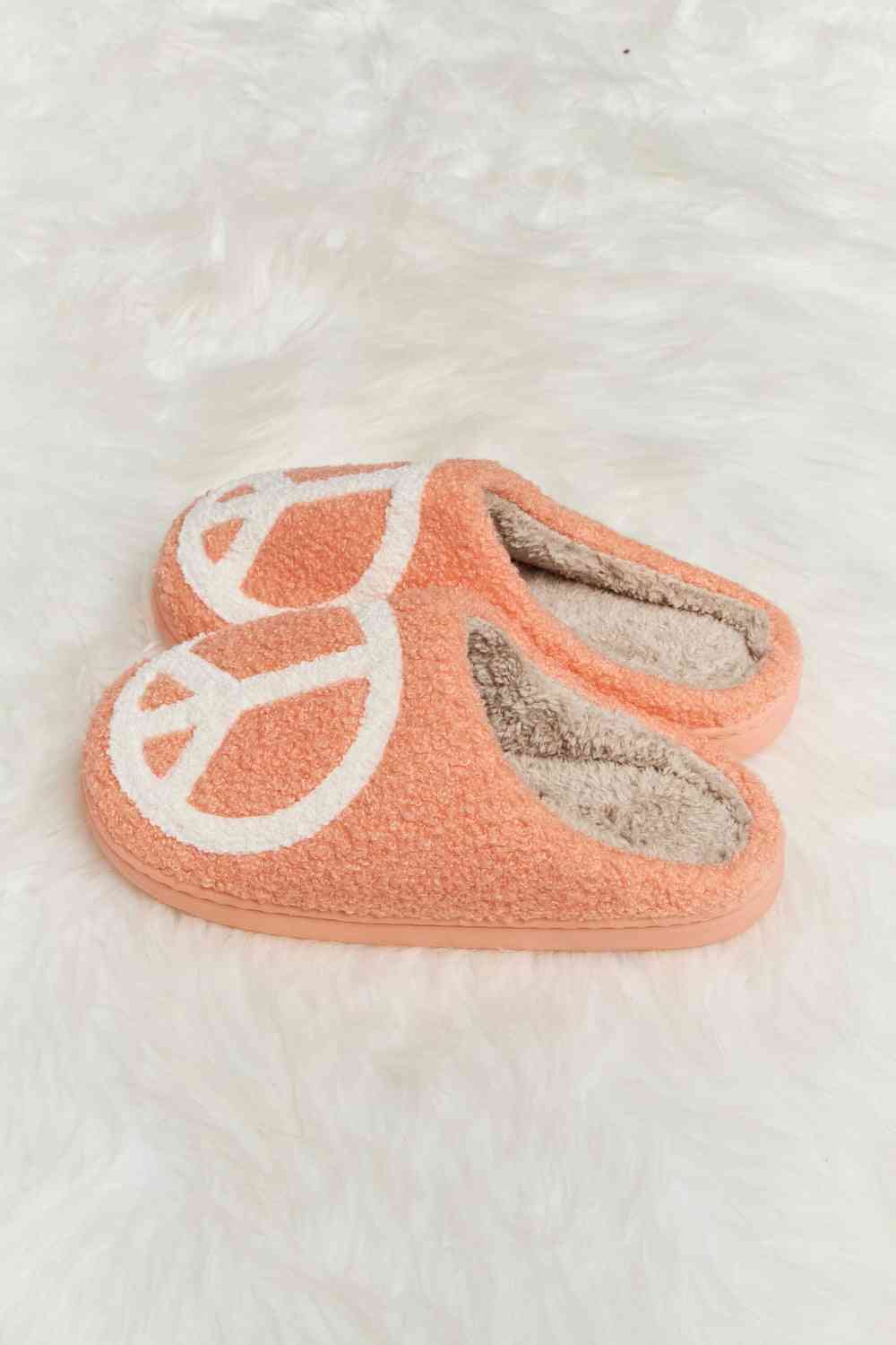 Printed Plush Slide Slippers (Multiple Designs)